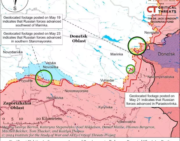 ISW: Солдаты ВС РФ на мотоциклах продвинулись на стыке Запорожской и Донецкой областей